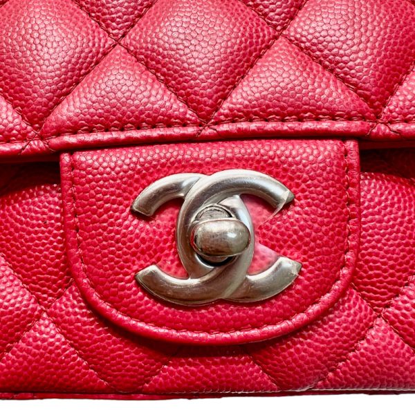 2300037271724 5 CHANEL Mini Matelasse 20 Red Caviar Skin Shoulder Bag