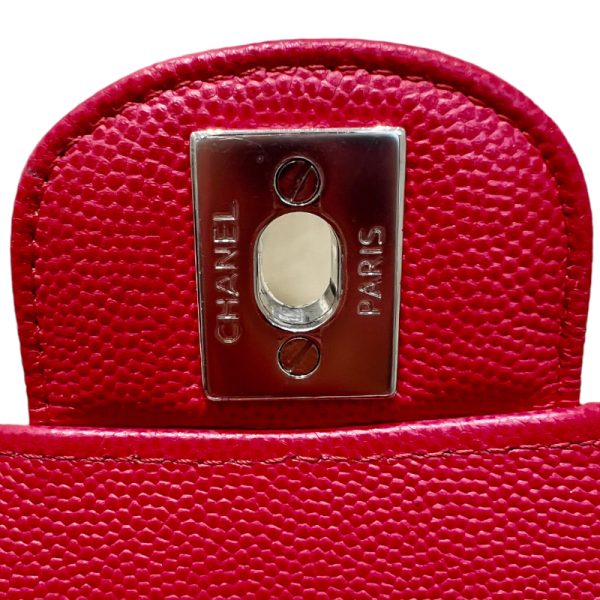 2300037271724 8 CHANEL Mini Matelasse 20 Red Caviar Skin Shoulder Bag