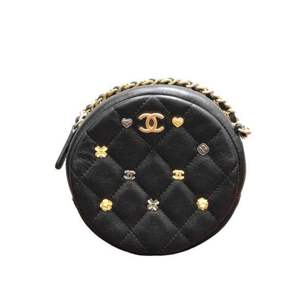 2300037324840 CHANEL Lucky Charm Round Chain Shoulder Shoulder Bag