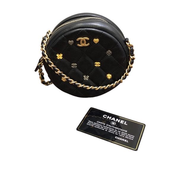 2300037324840 8 CHANEL Lucky Charm Round Chain Shoulder Shoulder Bag