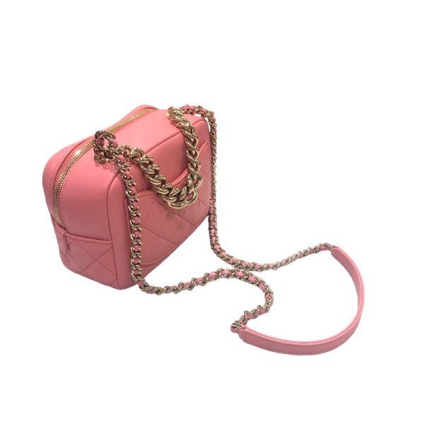 230003741078 32 CHANEL square 2WAY shoulder pink shoulder bag