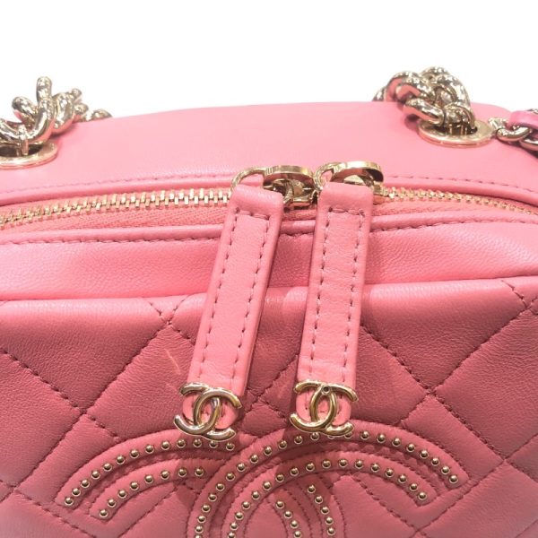 230003741078 33 CHANEL square 2WAY shoulder pink shoulder bag