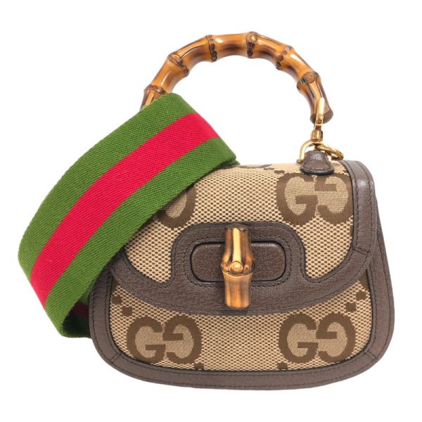 2300037427817 GUCCI Bamboo 1947 Mini Jumbo GG Jumbo GG Shoulder Bag