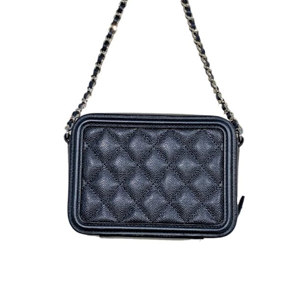 2300037526428 2 CHANEL CC Filigree Mini Shoulder Bag Black