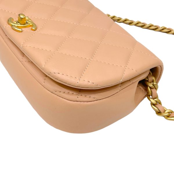 2300037562945 5 CHANEL Matelasse Chain Shoulder Bag Pink Beige Lambskin Shoulder Bag