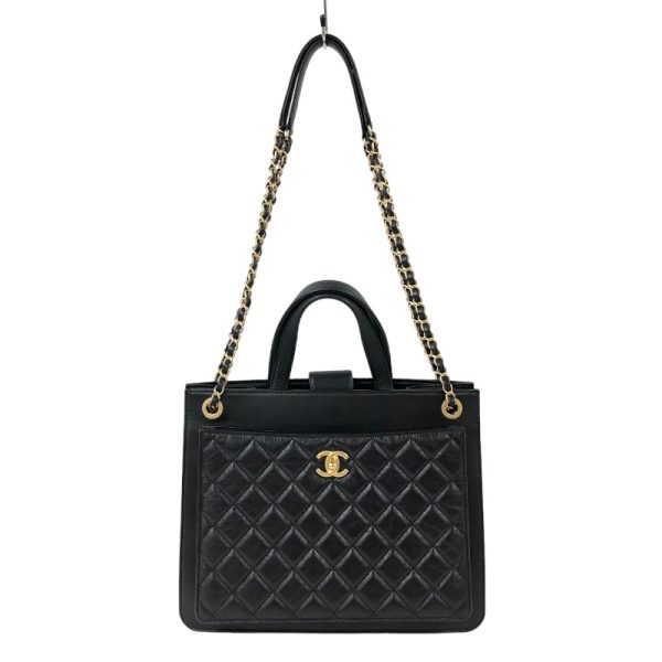 2300037567780 2 CHANEL Matelasse tote bag black calf lamb caviar handbag