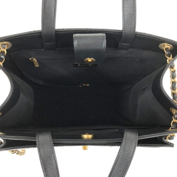 2300037567780 5 CHANEL Matelasse tote bag black calf lamb caviar handbag