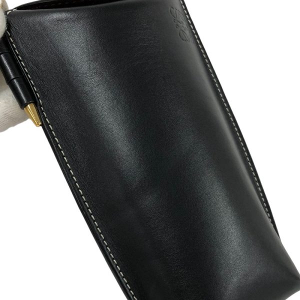 2300037568282 5 LOEWE Gate Pocket Black Shoulder Bag