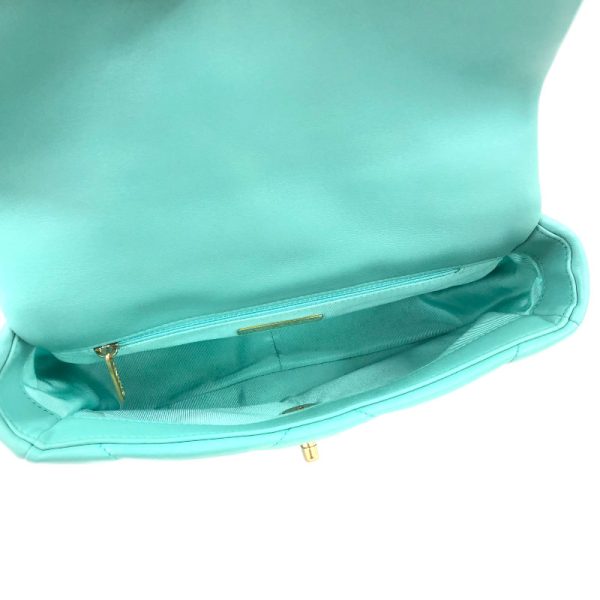 2300037605628 3 CHANEL Small Flap Bag Mint Green GD Lambskin Shoulder Bag