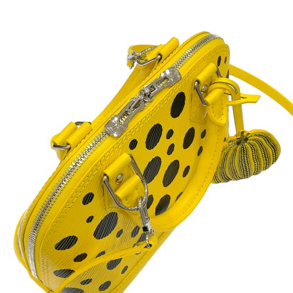 2300037659744 8 LOUIS VUITTON Alma BB Yayoi Kusama Jaune Noir Epi Handbag