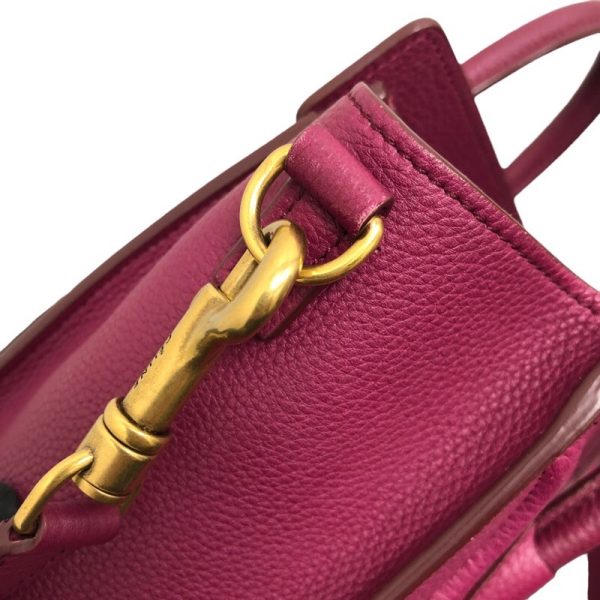 2300037677427 9 Celine Luggage Nano Shopper Plum Calfskin Handbag