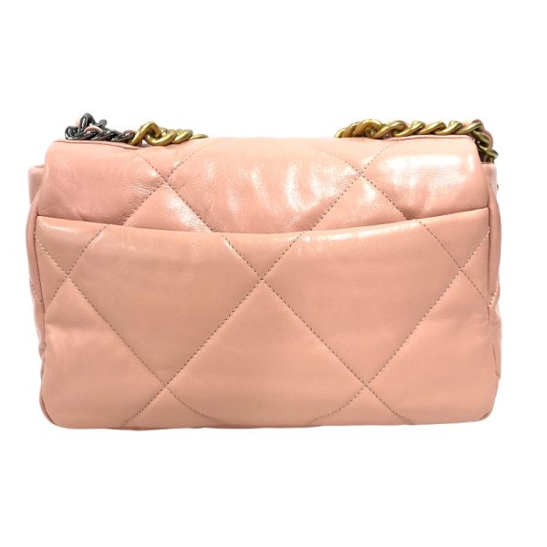 2300037682629 1 CHANEL Large Pink Lambskin Shoulder Bag