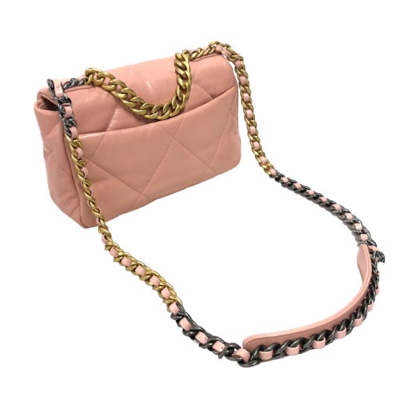 2300037682629 2 CHANEL Large Pink Lambskin Shoulder Bag