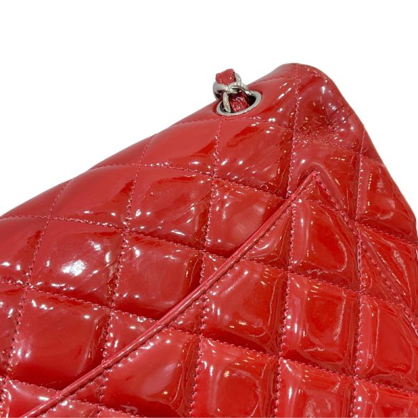 2300037700125 10 CHANEL Deca Matelasse 30 Red Patent Shoulder Bag