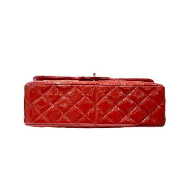 2300037700125 3 CHANEL Deca Matelasse 30 Red Patent Shoulder Bag