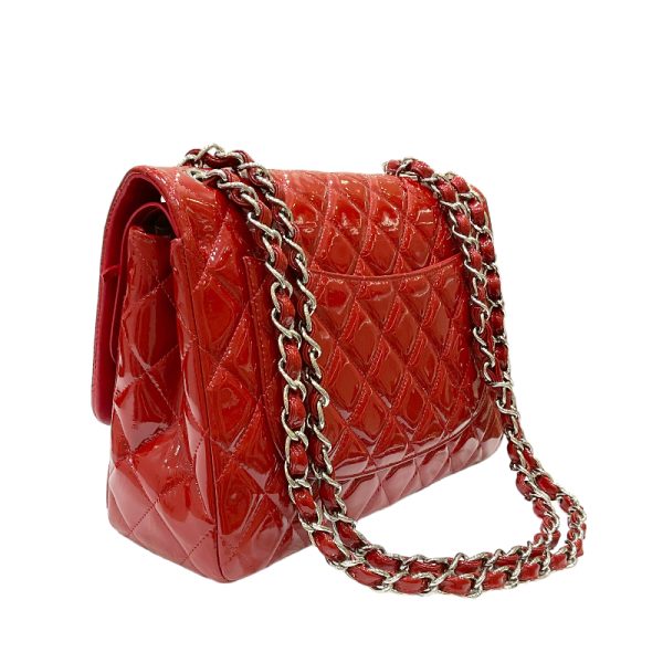 2300037700125 4 CHANEL Deca Matelasse 30 Red Patent Shoulder Bag