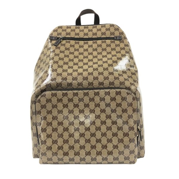 2300037746147 GUCCI RuckSack Brown GG Crystal Backpack Daypack