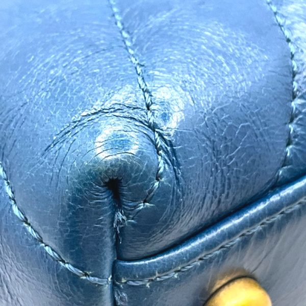 2300037752391 7 CHANEL Coco Handle 29 V Stitch Blue Calf Lizard Handbag