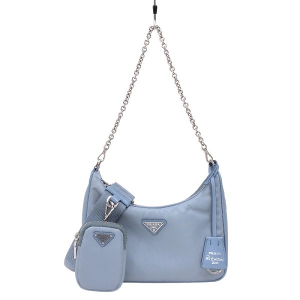 2300037920356 PRADA Re Edition 2005 Re Nylon shoulder bag blue shoulder bag