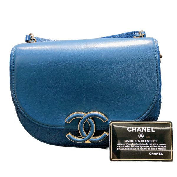 2300037945311 12 CHANEL Cocomark shoulder bag Blue calf shoulder bag