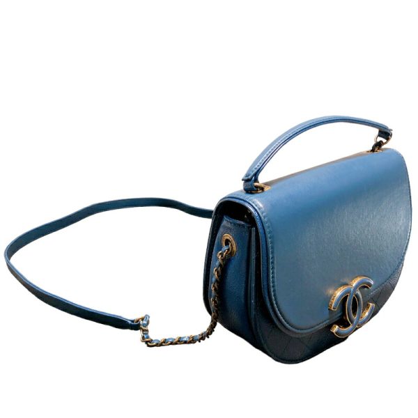 2300037945311 4 CHANEL Cocomark shoulder bag Blue calf shoulder bag