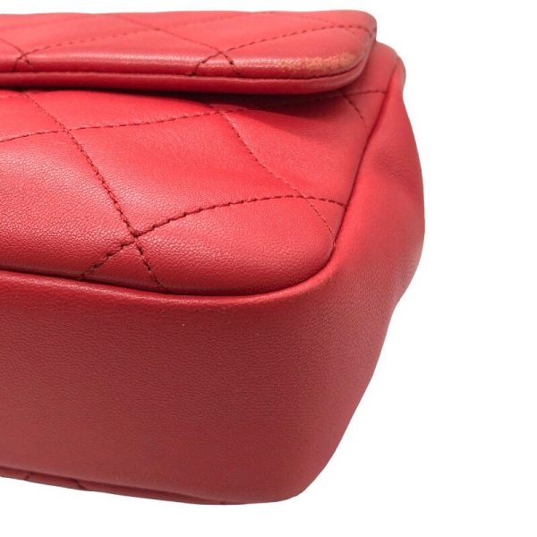 2300037945410 10 CHANEL Matelasse 2WAY shoulder bag red lambskin shoulder bag