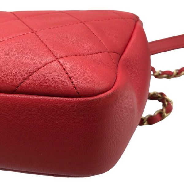 2300037945410 12 CHANEL Matelasse 2WAY shoulder bag red lambskin shoulder bag