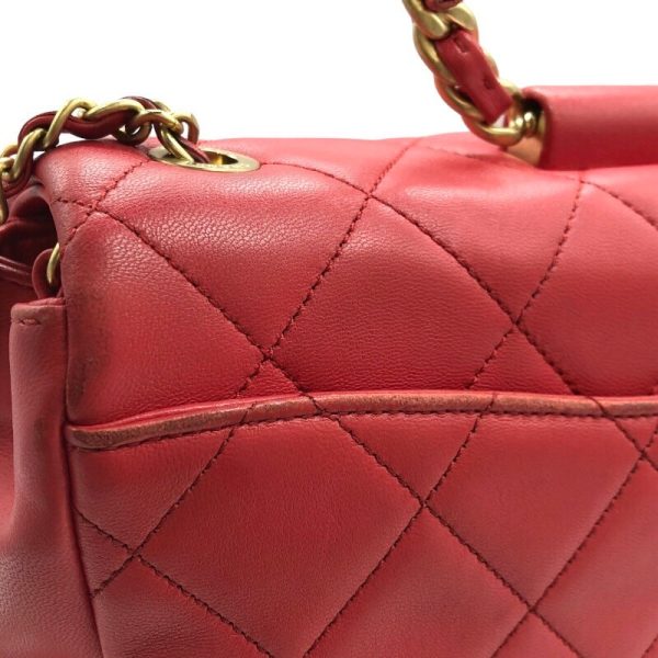 2300037945410 15 CHANEL Matelasse 2WAY shoulder bag red lambskin shoulder bag