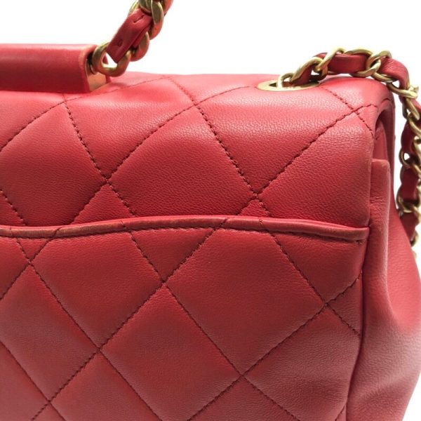 2300037945410 16 CHANEL Matelasse 2WAY shoulder bag red lambskin shoulder bag