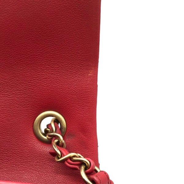 2300037945410 8 CHANEL Matelasse 2WAY shoulder bag red lambskin shoulder bag