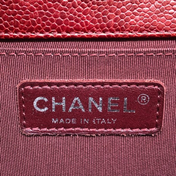 2300037945878 8 CHANEL Boy Chanel 25 RedSV Caviar Skin Shoulder Bag