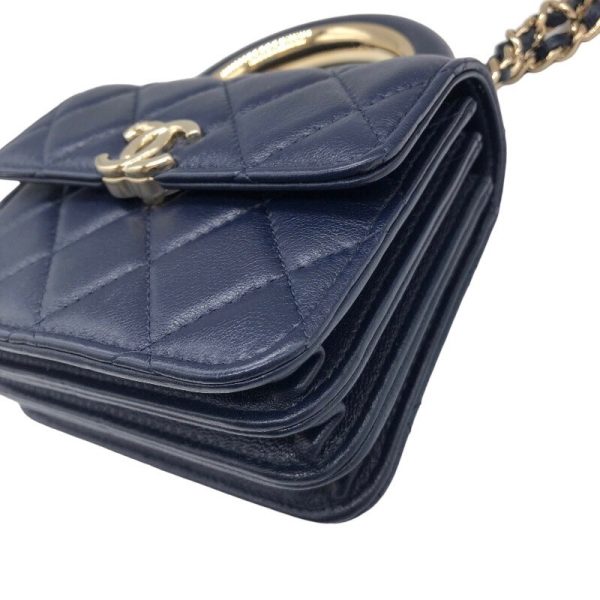 2300037945915 5 CHANEL Mini Matelasse Chain Clutch Bag Blue Lambskin Shoulder Bag