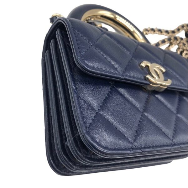 2300037945915 6 CHANEL Mini Matelasse Chain Clutch Bag Blue Lambskin Shoulder Bag