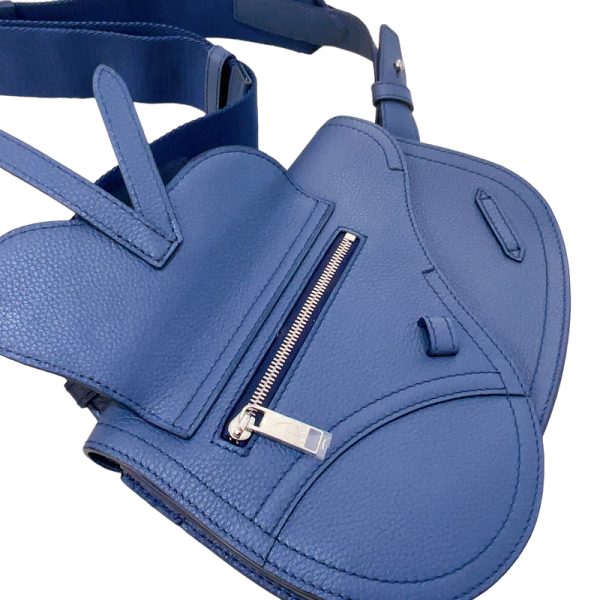 2300037946226 7 Christian Dior Saddle Shoulder Pouch Blue Body Bag