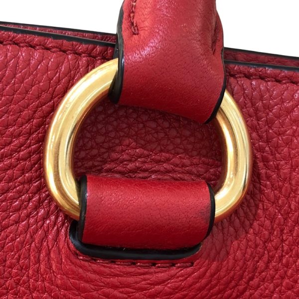 2300038135940 12 PRADA 2way tote bag 1BG865 red tote bag