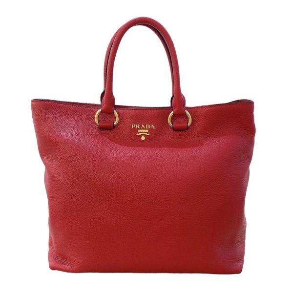 2300038135940 2 PRADA 2way tote bag 1BG865 red tote bag