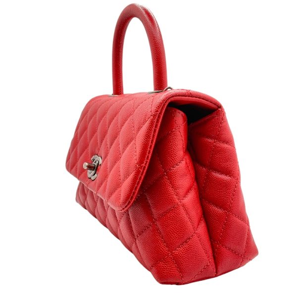 2300038399205 1 CHANEL Coco Handle XS Red Caviar Handbag