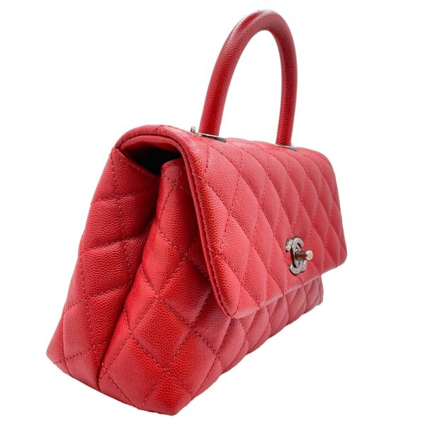 2300038399205 3 CHANEL Coco Handle XS Red Caviar Handbag