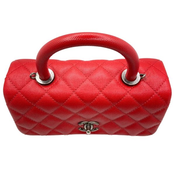 2300038399205 4 CHANEL Coco Handle XS Red Caviar Handbag