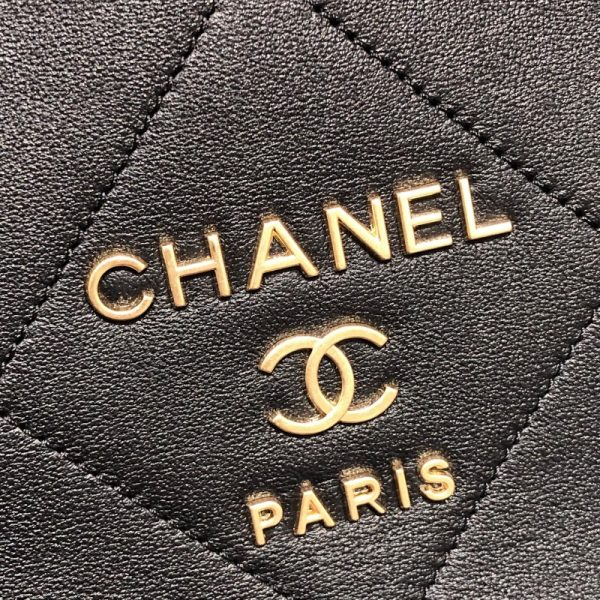 2300038399229 8 CHANEL Small Shopping Chain Tote Bag Black Matte Calf Tote Bag