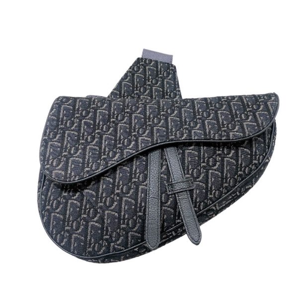 2300038399465 1 Christian Dior Oblique Saddle Body Bag Jacquard Shoulder Bag