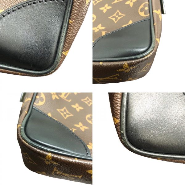 2300038400352 17 c LOUIS VUITTON Porte Cumin Voyage Noir Macassar Brown