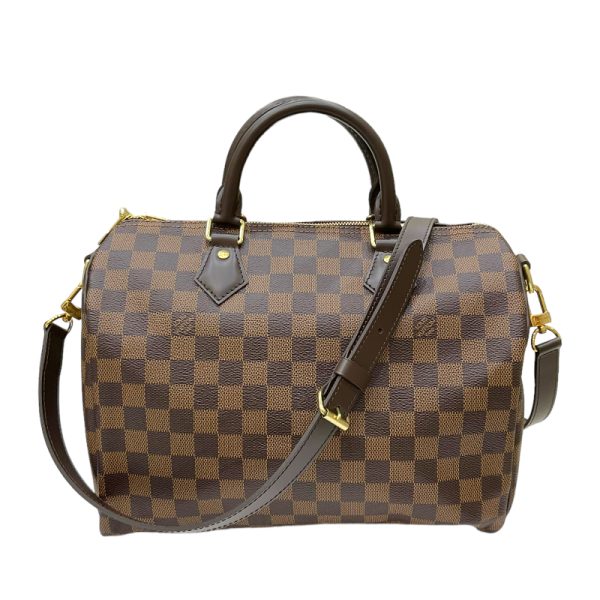 2300038565419 1 LOUIS VUITTON Speedy Bandouliere 30 Ebene Damier Canvas 2way