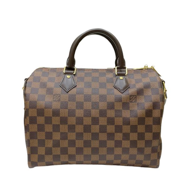 2300038565419 2 LOUIS VUITTON Speedy Bandouliere 30 Ebene Damier Canvas 2way