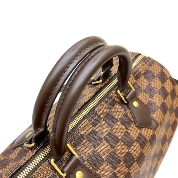 2300038565419 6 LOUIS VUITTON Speedy Bandouliere 30 Ebene Damier Canvas 2way