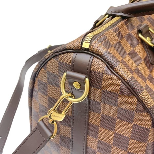 2300038743619 10 LOUIS VUITTON Speedy Bandouliere 30 Ebene Damier Canvas Bag