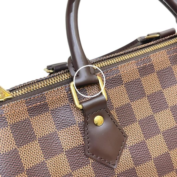 2300038743619 11 LOUIS VUITTON Speedy Bandouliere 30 Ebene Damier Canvas Bag