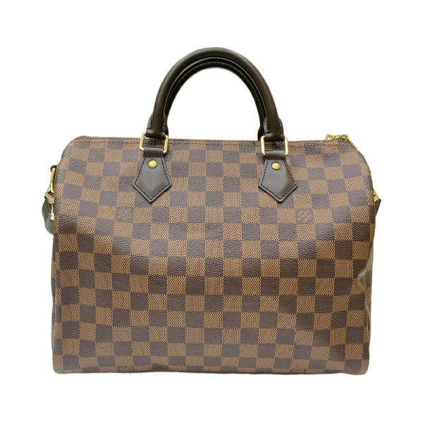 2300038743619 2 LOUIS VUITTON Speedy Bandouliere 30 Ebene Damier Canvas Bag