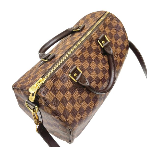 2300038743619 3 LOUIS VUITTON Speedy Bandouliere 30 Ebene Damier Canvas Bag