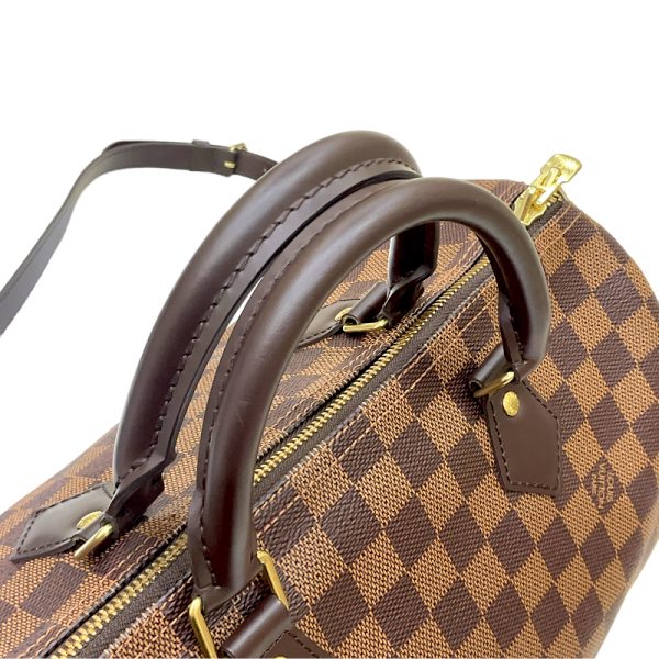 2300038743619 7 LOUIS VUITTON Speedy Bandouliere 30 Ebene Damier Canvas Bag